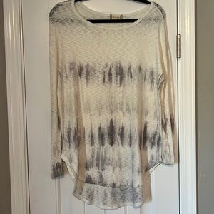 Medium Ivory Ribbed Tie Dye Altard State Tunic